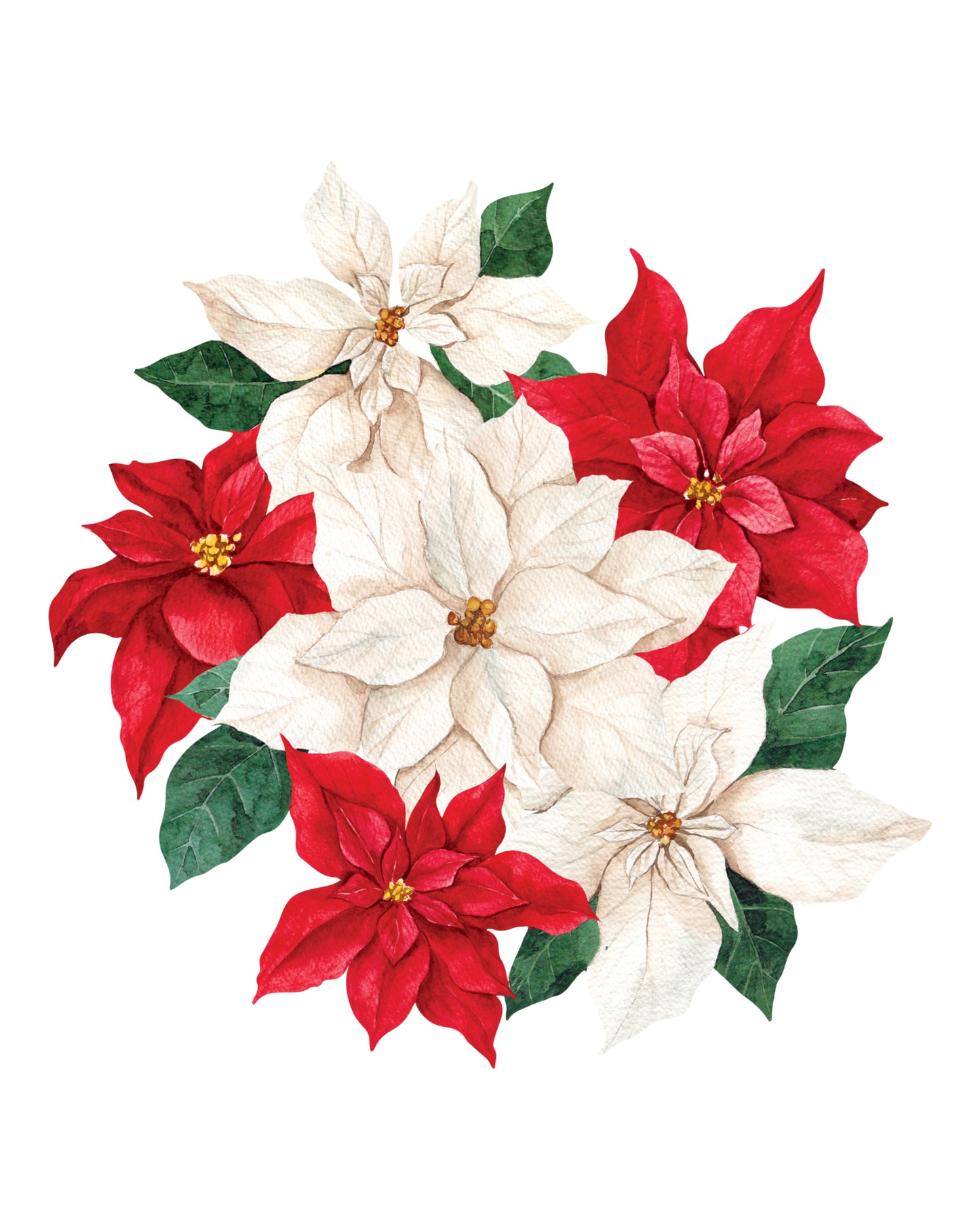 Poinsettia Spill-Proof Placemats (set of 6)