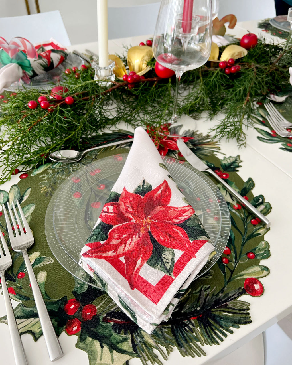 Holly Spill-Proof Placemats (set of 6)