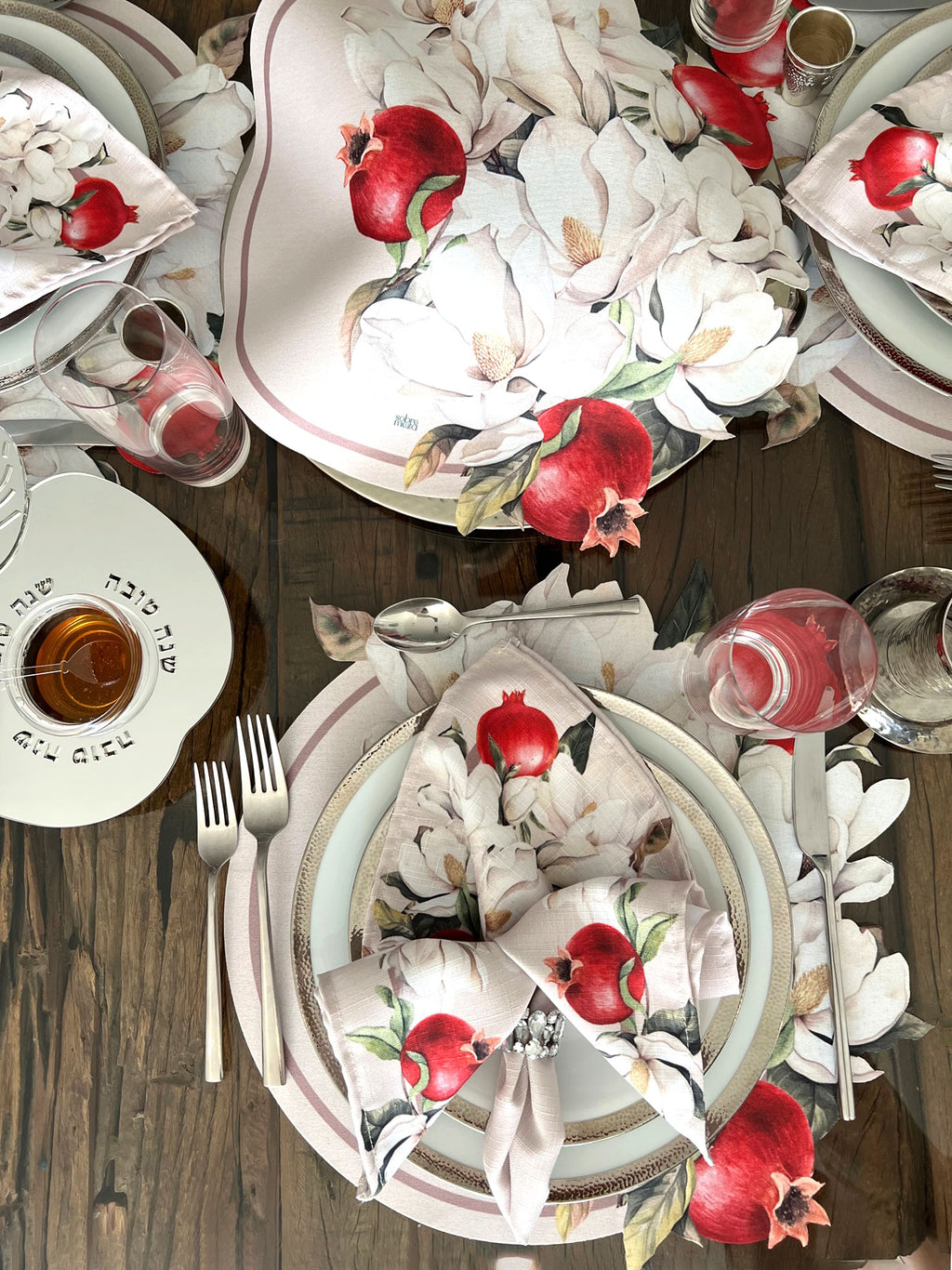 Pomegranate Spill-Proof Placemats (set of 6)