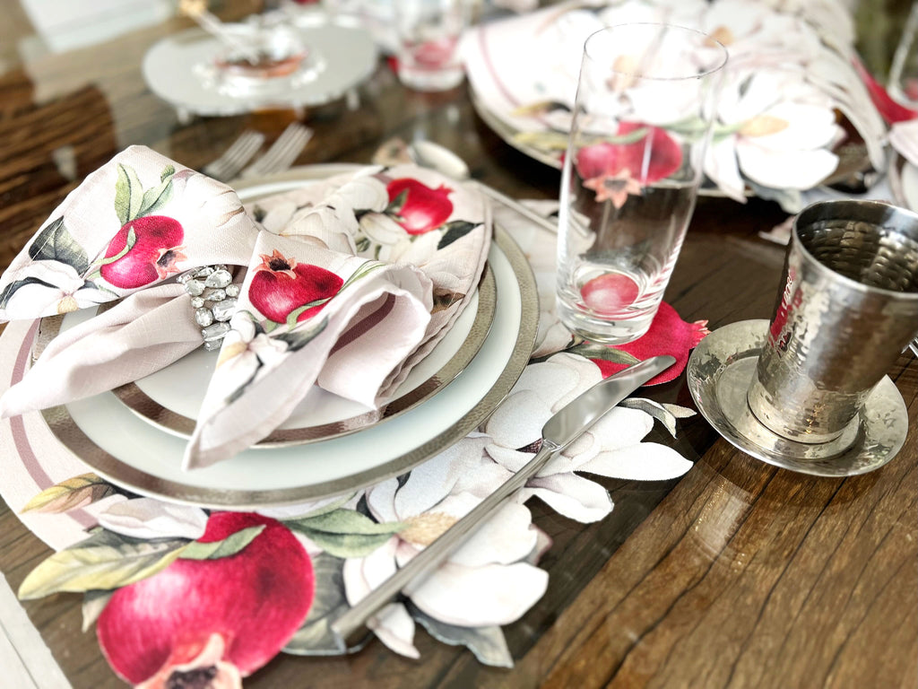 Pomegranate Spill-Proof Placemats (set of 6)