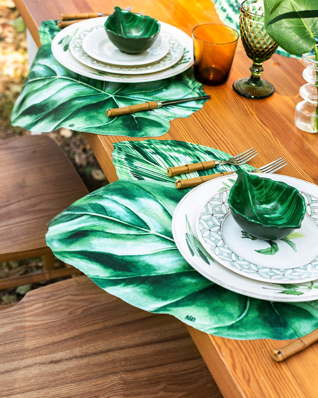 Foliage Spill-Proof Placemats (set of 6)