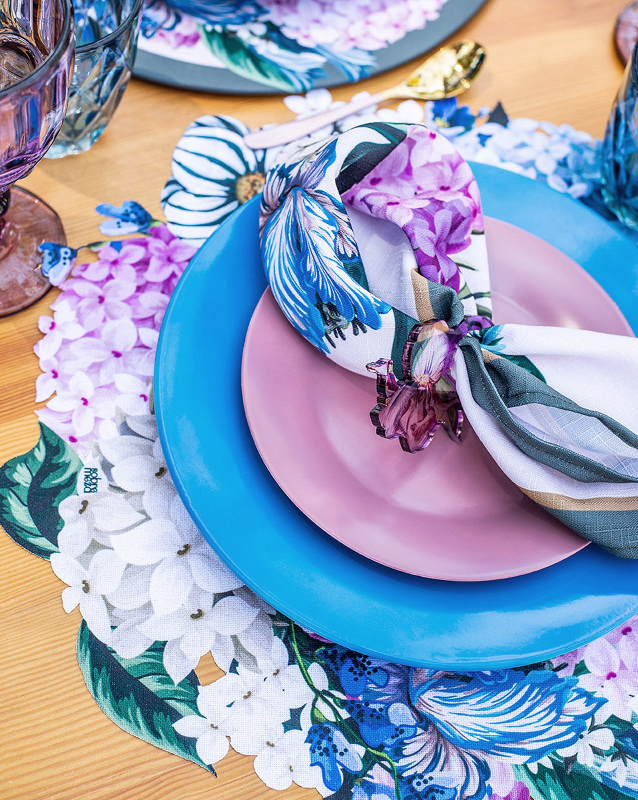 Hortensia Spill-Proof Placemats (set of 6)