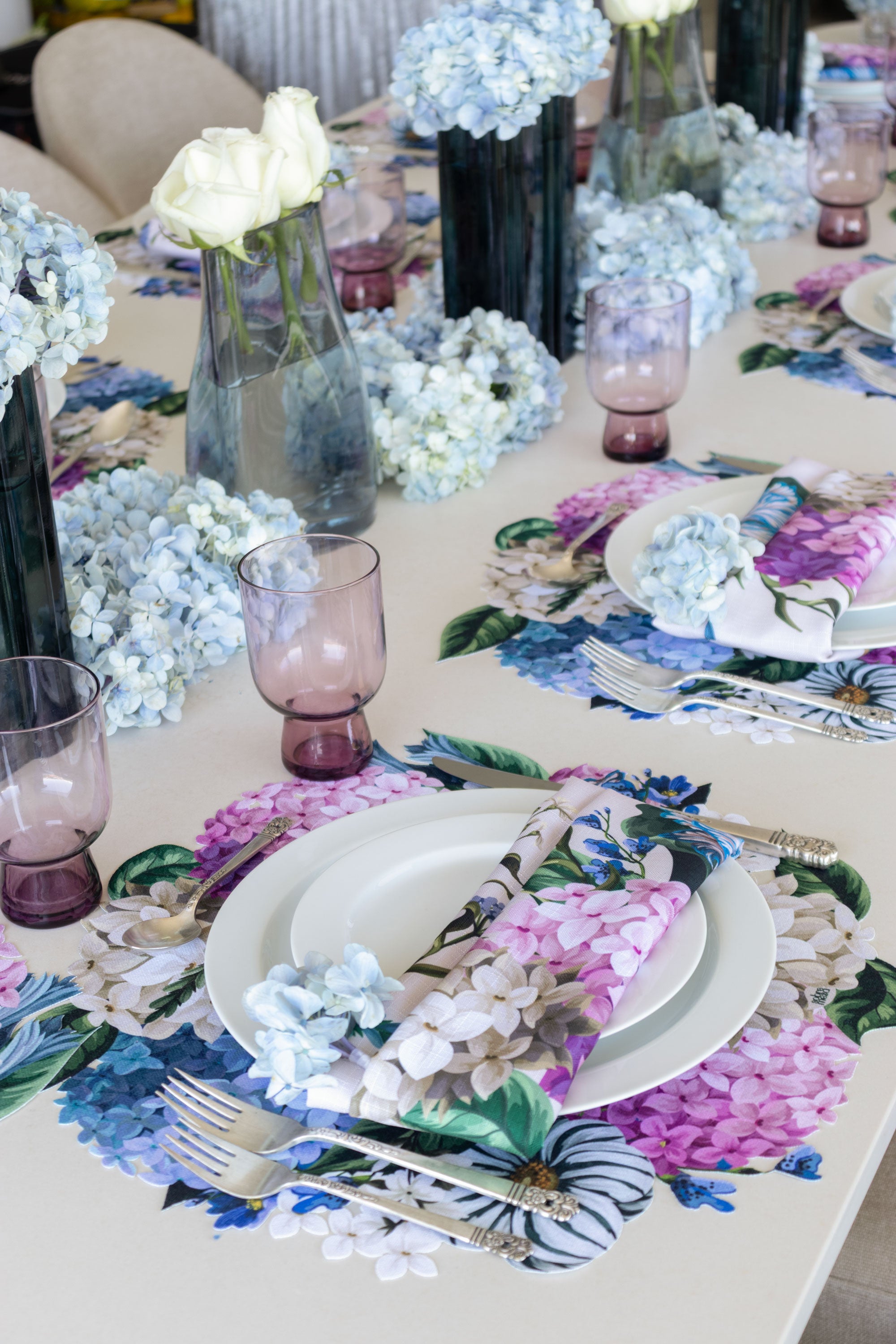 Hortensia Spill-Proof Placemats (set of 6)