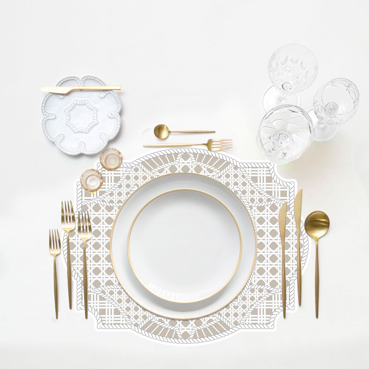 Rattan Spill-Proof Placemats (set of 6)