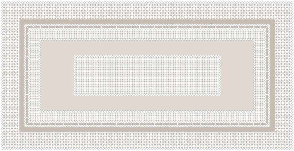 Rattan Easy-Care Tablecloth
