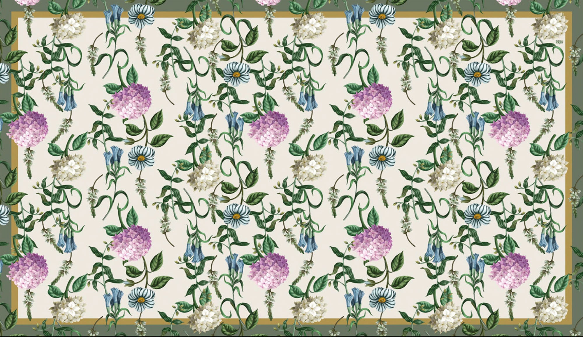Hortensia Easy-Care Tablecloth
