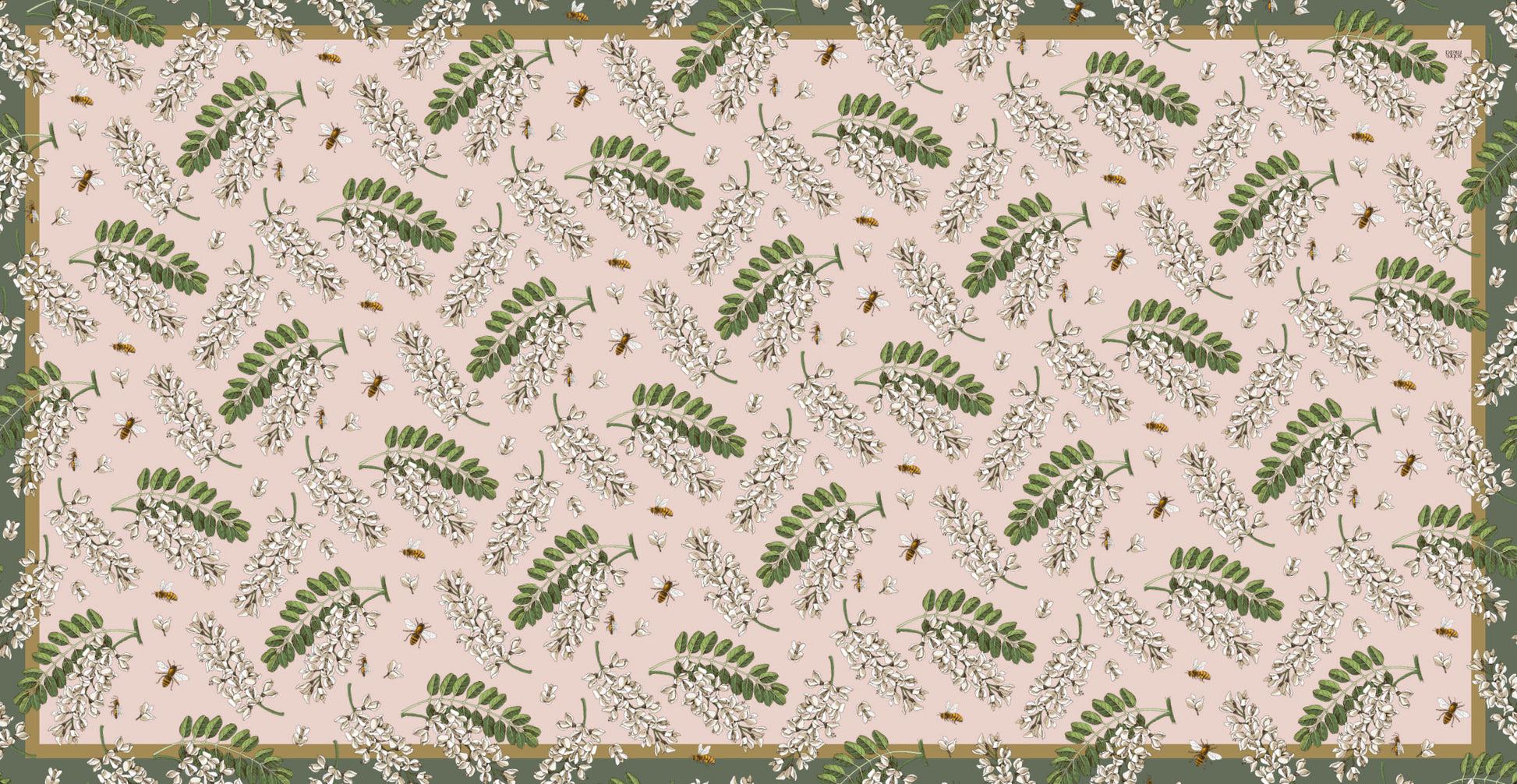 Fleur Pink Easy-Care Tablecloth
