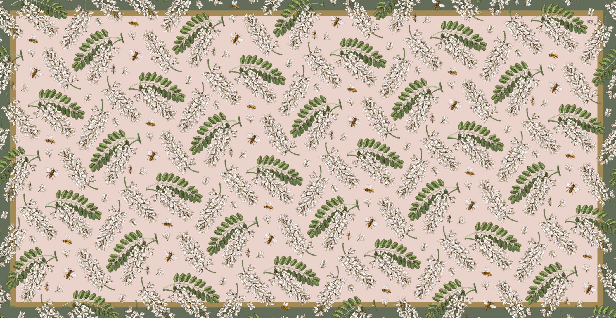 Fleur Pink Easy-Care Tablecloth