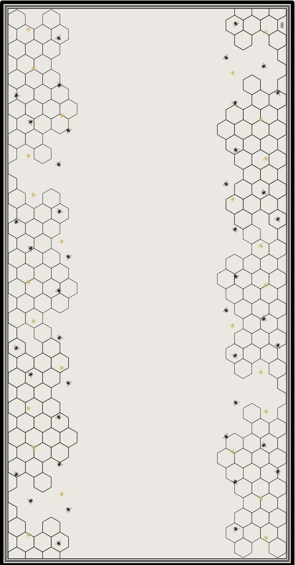Bee Hive Easy-Care Tablecloth