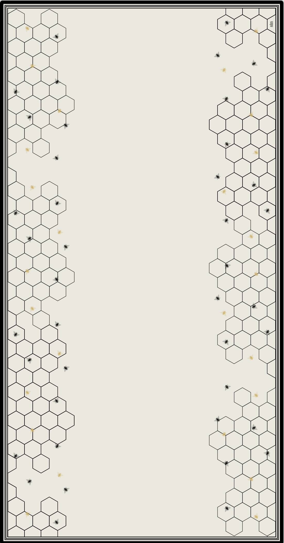 Bee Hive Easy-Care Tablecloth