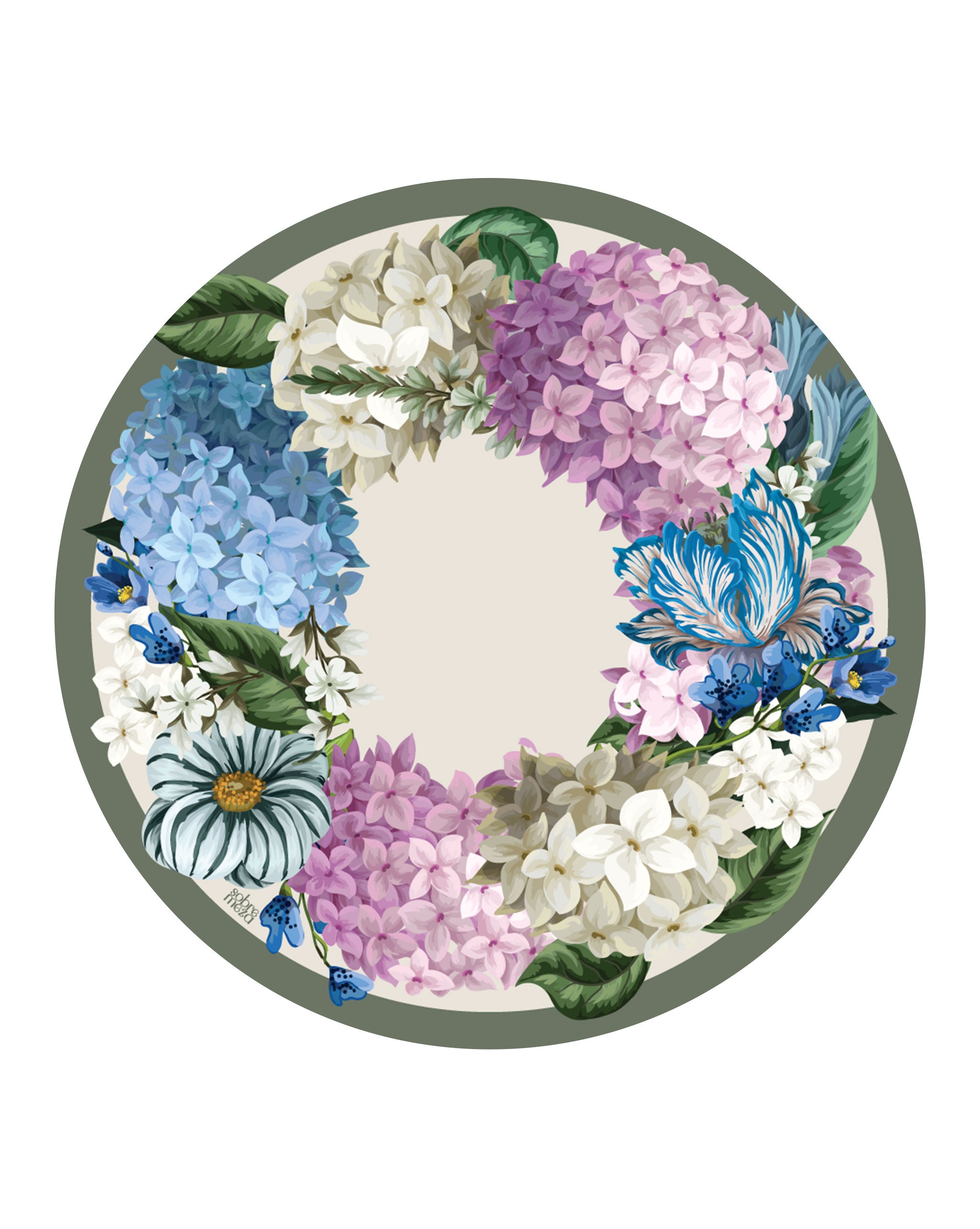 Hortensia Charger Cover (set of 6)