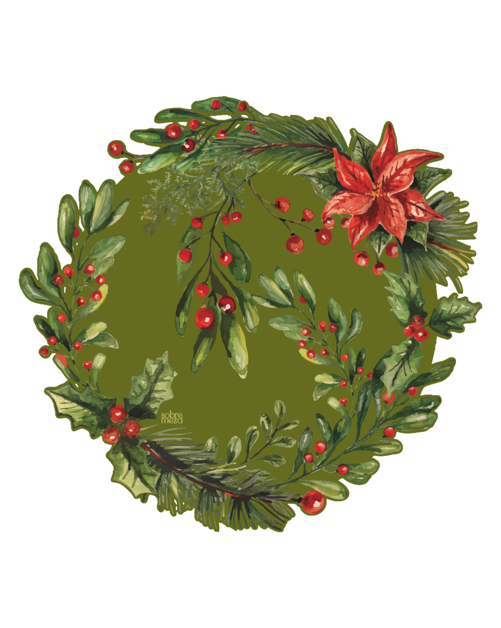Holly Spill-Proof Placemats (set of 6)