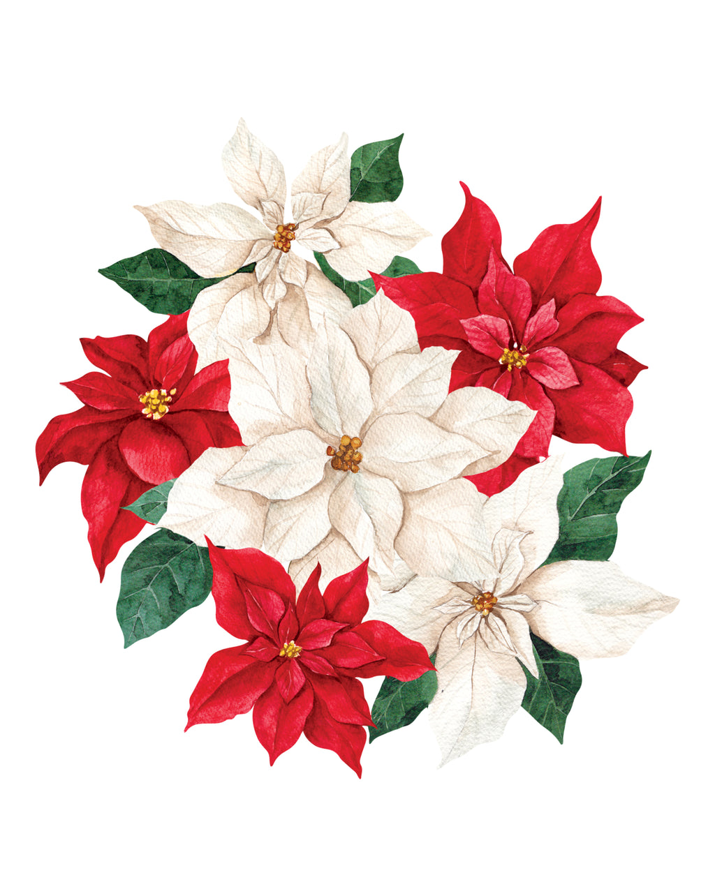 Poinsettia Spill-Proof Placemats (set of 6)