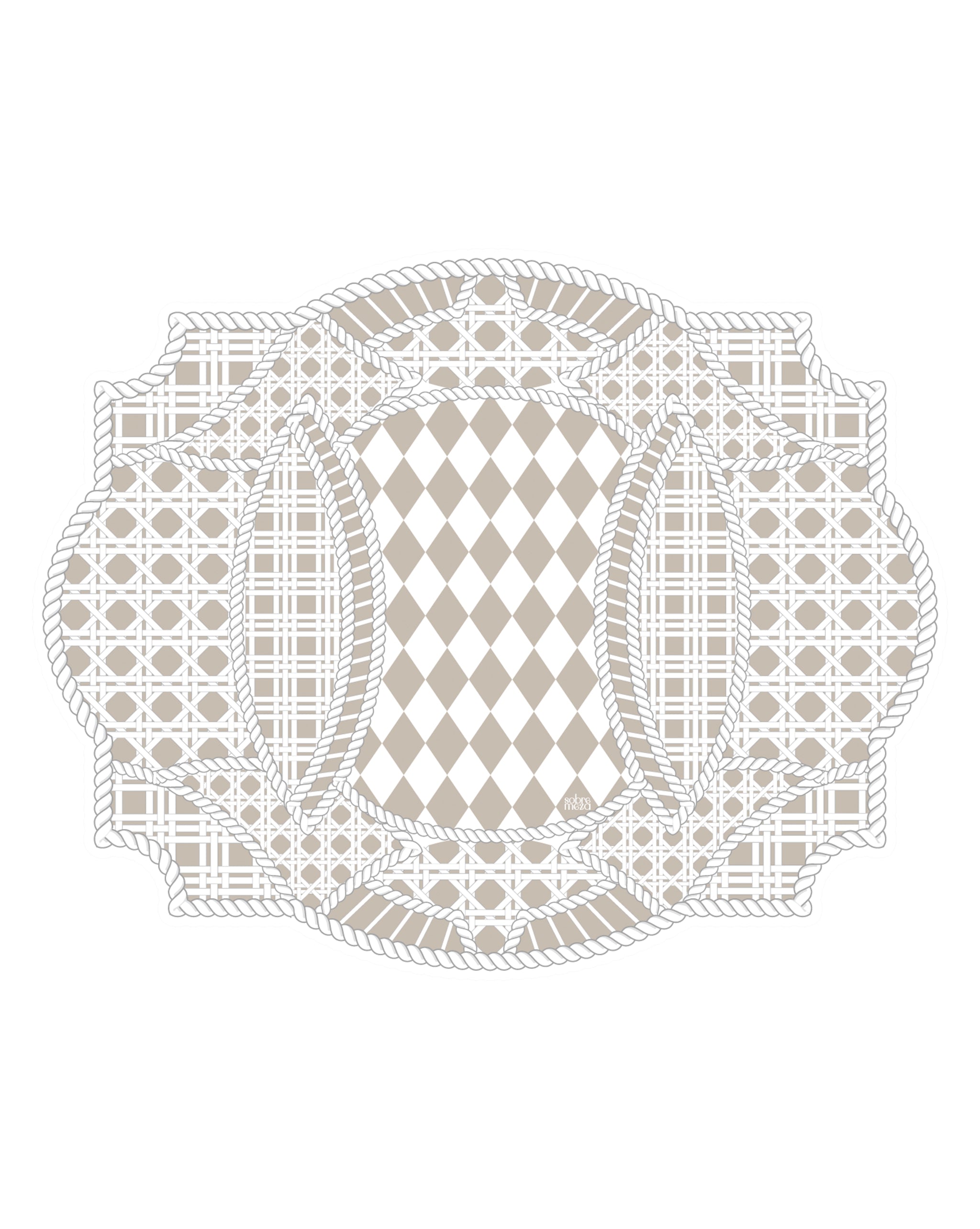 Rattan Spill-Proof Placemats (set of 6)