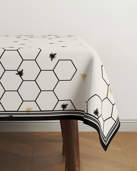 Bee Hive Easy-Care Tablecloth