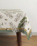 Fleur Beige Easy-Care Tablecloth