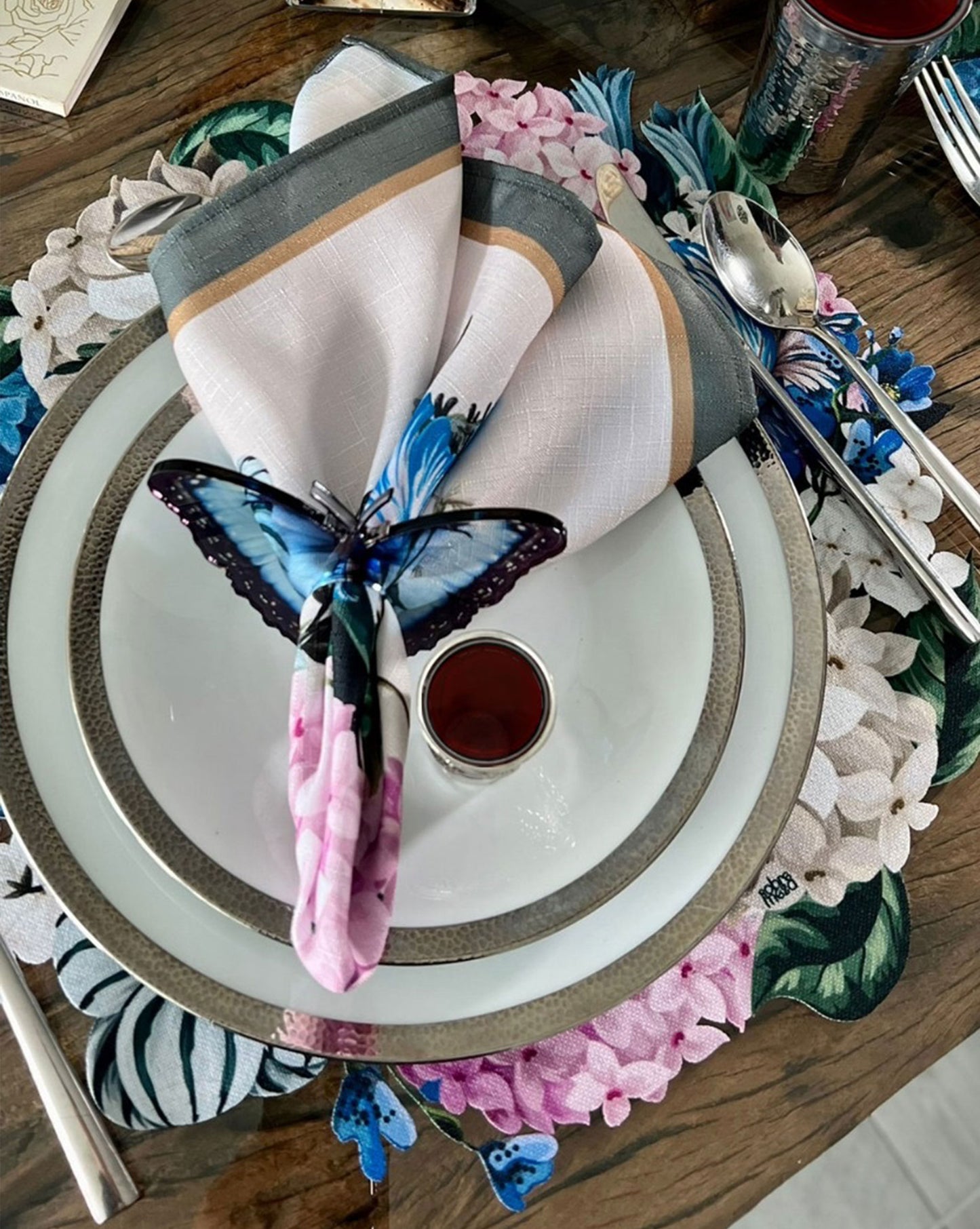 Butterfly Acrylic Napkin Rings (set of 6)