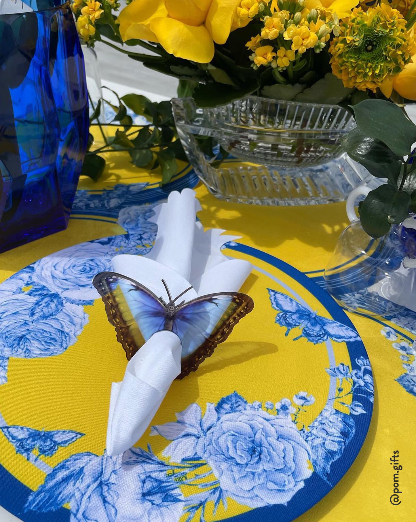 Butterfly Acrylic Napkin Rings (set of 6)