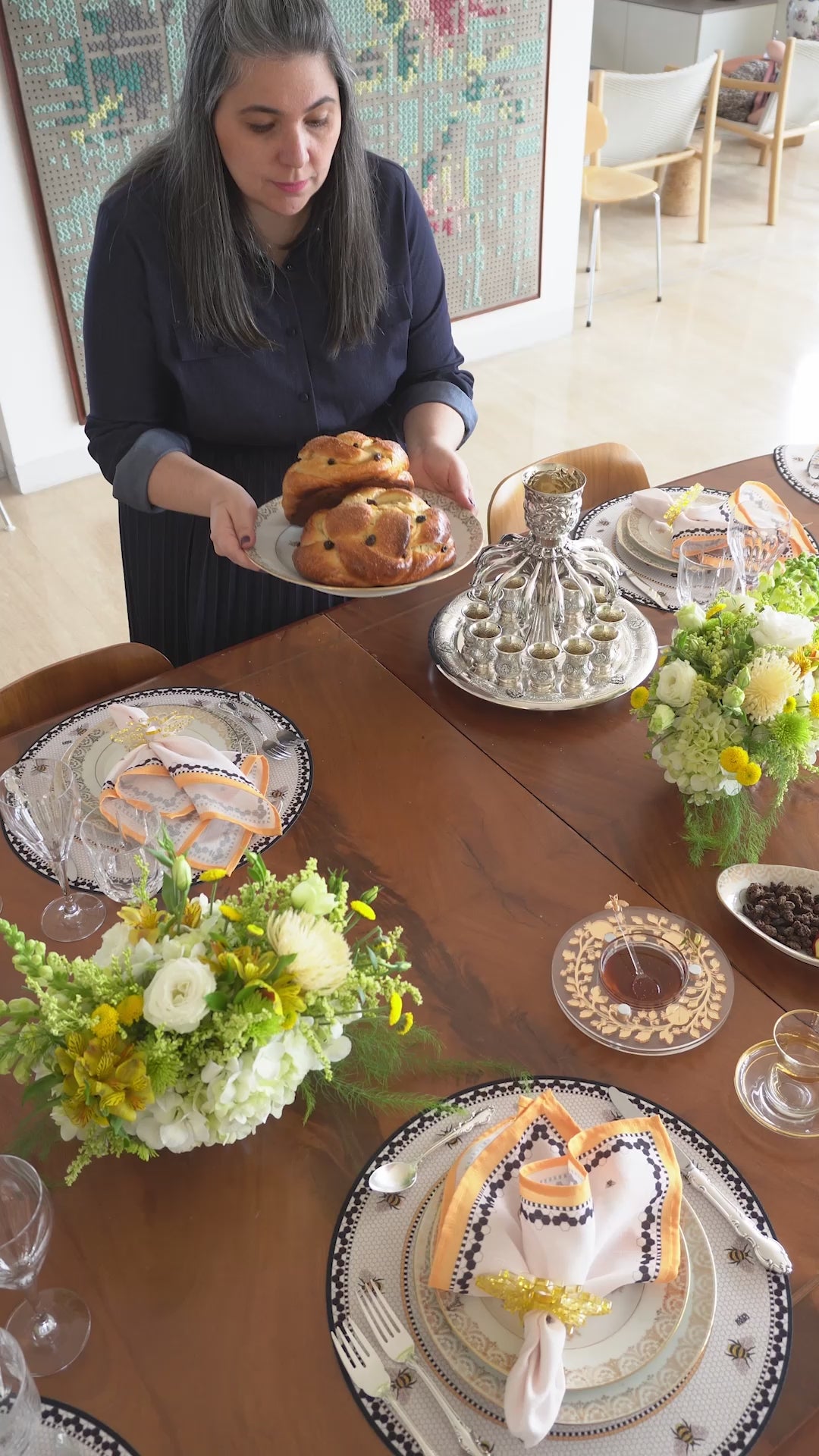Mosaic Challah Cover