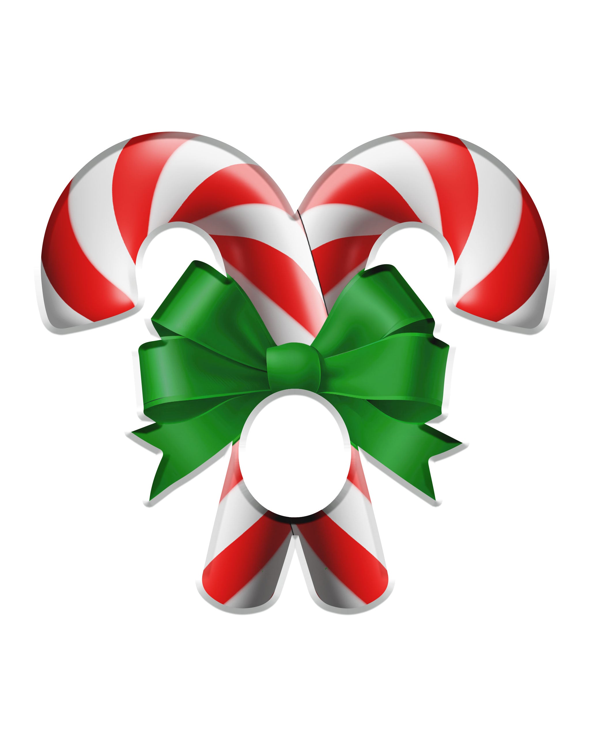 Candy Cane Acrylic Napkin Rings (set of 6)