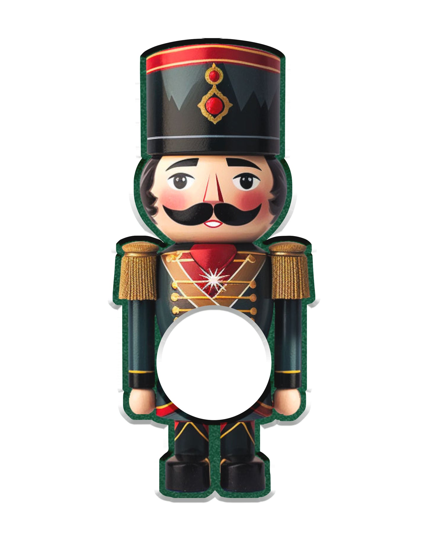 Nutcracker Acrylic Napkin Rings (set of 6)